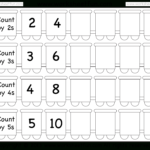 Skip Counting2 3 4 And 5 – Worksheet  Free Printable Throughout Skip Counting By 3 Worksheet