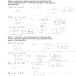 Slope Intercept Form Perpendicular Math – Littleheartclub Or Parallel And Perpendicular Worksheet Answers