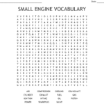 Small Engine Vocabulary Word Search  Wordmint Regarding Small Gas Engine Disassembly Worksheet