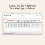 Social Media Analytics Tracking Spreadsheet   According To Bbooks ... Throughout Utility Tracker Spreadsheet