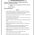Social Studies Lesson Planss912A21 Review Of The Causes And Along With Civil War Causes Worksheet Answer Key
