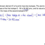 Solution An Unknown Element E Is Found To  Clutch Prep Inside Abundance Of Isotopes Chem Worksheet 4 3