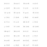 Solve After Substitution Into Formula And Rearranging Worksheet Pdf And Solving Equations Worksheet Pdf
