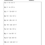 Solve Quadratic Equationscompeting The Square Worksheets Also Completing The Square Worksheet