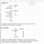 Solved Fin3310 Intermediate Financial Analysis Spreadshe Or Bankruptcy Expense Worksheet