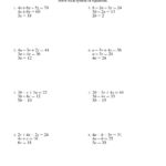 Solving 1 Step Equations Worksheet Math – Sacredblueclub For Solving Multi Step Equations Worksheet Answers Algebra 1