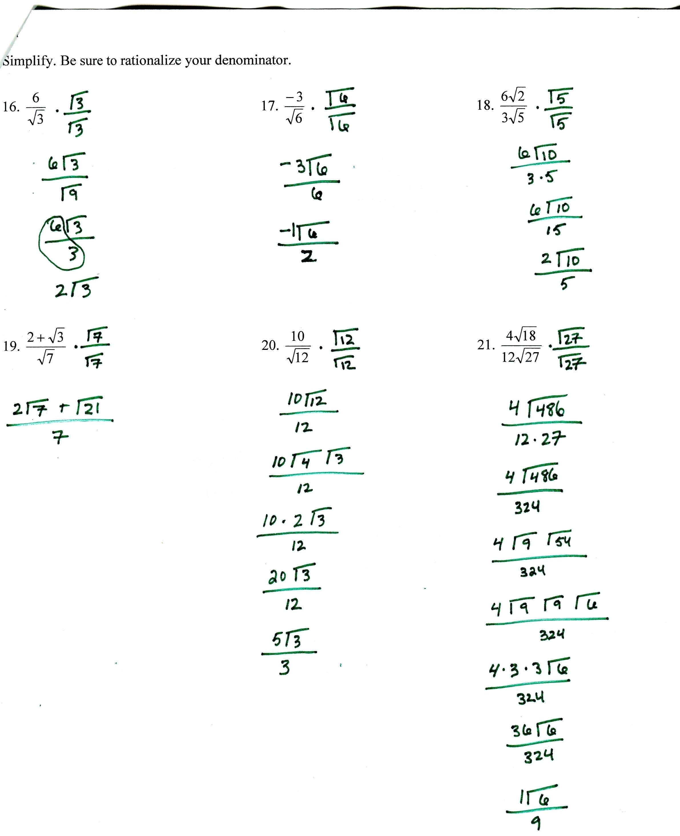 Solving Exponential Equations Algebraically Math Algebra 2 Worksheet Also Exponential Equations Worksheet