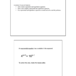 Solving Exponential Equations With Logarithms Worksheet Inside Solving Exponential Equations Worksheet