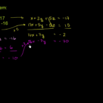 Solving Linear Systems With 3 Variables Video  Khan Academy With Regard To Worksheet 3 Systems Of Equations Substitution And Elimination Answers