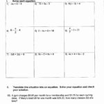 Solving Multi Step Equations Worksheet Answers Algebra 1 Adding And Pertaining To Solving Addition And Subtraction Equations Worksheets Answers