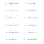 Solving Quadratic Equations For X With 'a' Coefficients Between 4 Along With Quadratic Formula Practice Worksheet