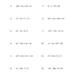 Solving Quadratic Equations For X With 'a' Coefficients Between 4 Along With Solving Using The Quadratic Formula Worksheet