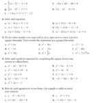 Solving Quadratic Equationsfactoring Answers Algebra 2 Math In Algebra 2 Solving Quadratic Equations By Factoring Worksheet Answers
