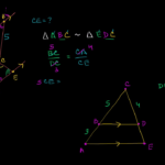 Solving Similar Triangles Video  Khan Academy In Similarity And Proportions Worksheet Answers