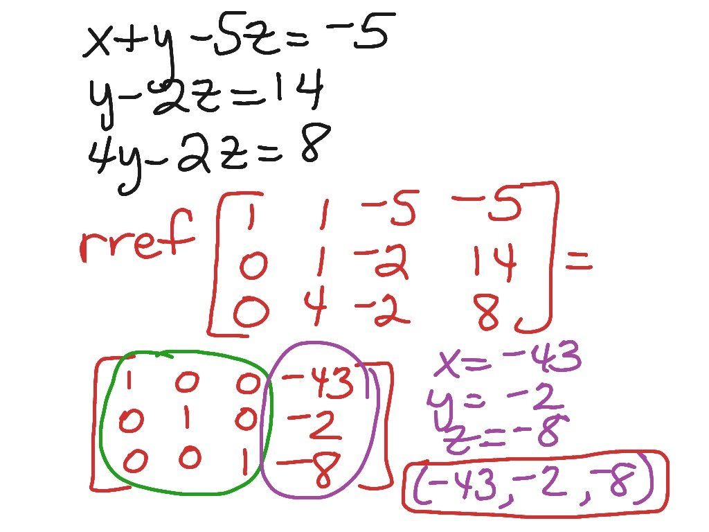 Solving Systems Of Equations Using Matrices  Graphing Calculator Regarding Solving Systems Of Equations Using Matrices Worksheet