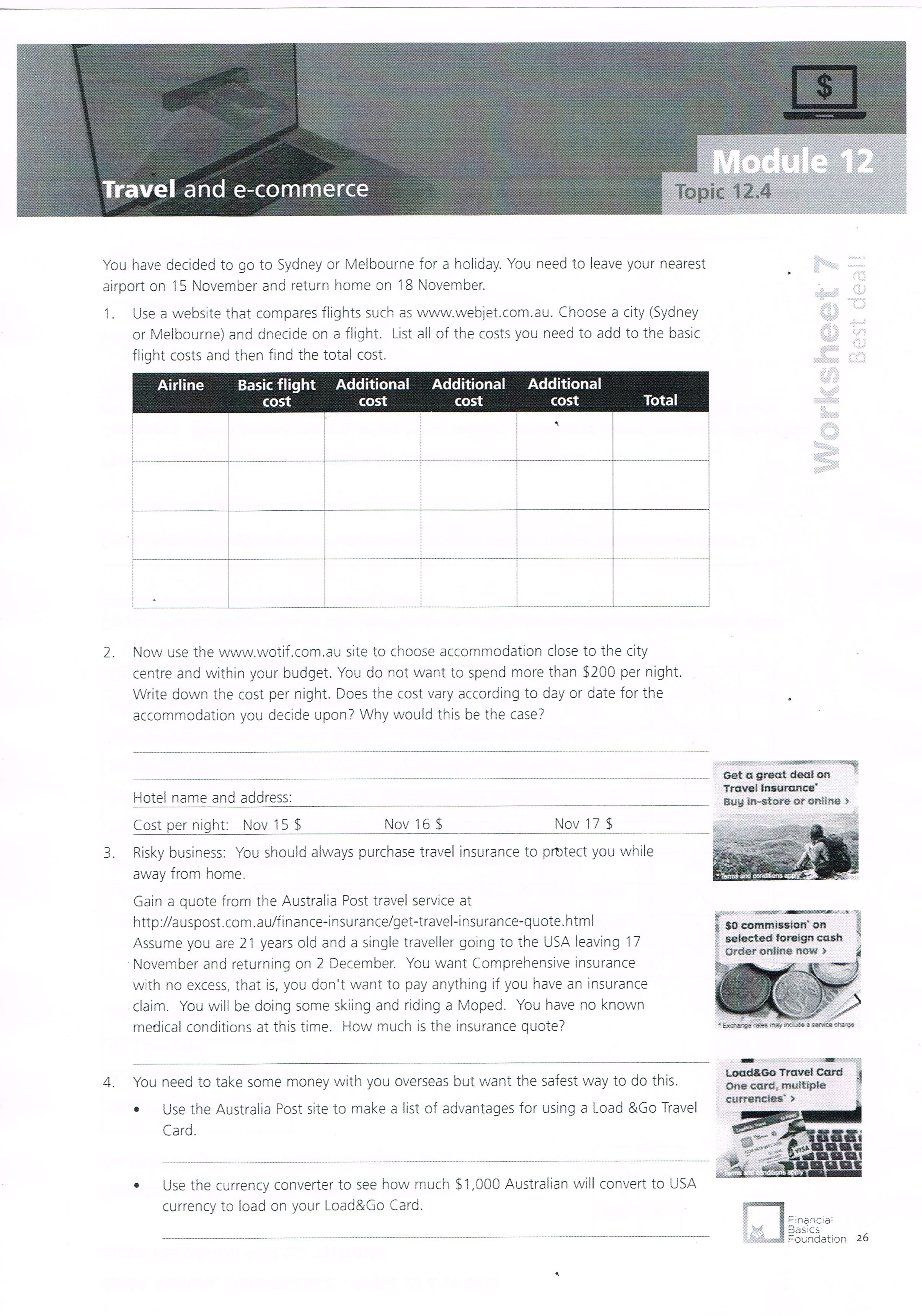Sos Smart Online Shopping  Operation Financial Literacy And Financial Literacy Worksheets Pdf