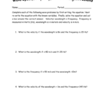 Sound Problems Worksheet With Speed Problem Worksheet Answers