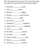 Spanish Conjugation Worksheets  Briefencounters With Spanish Conjugation Worksheets