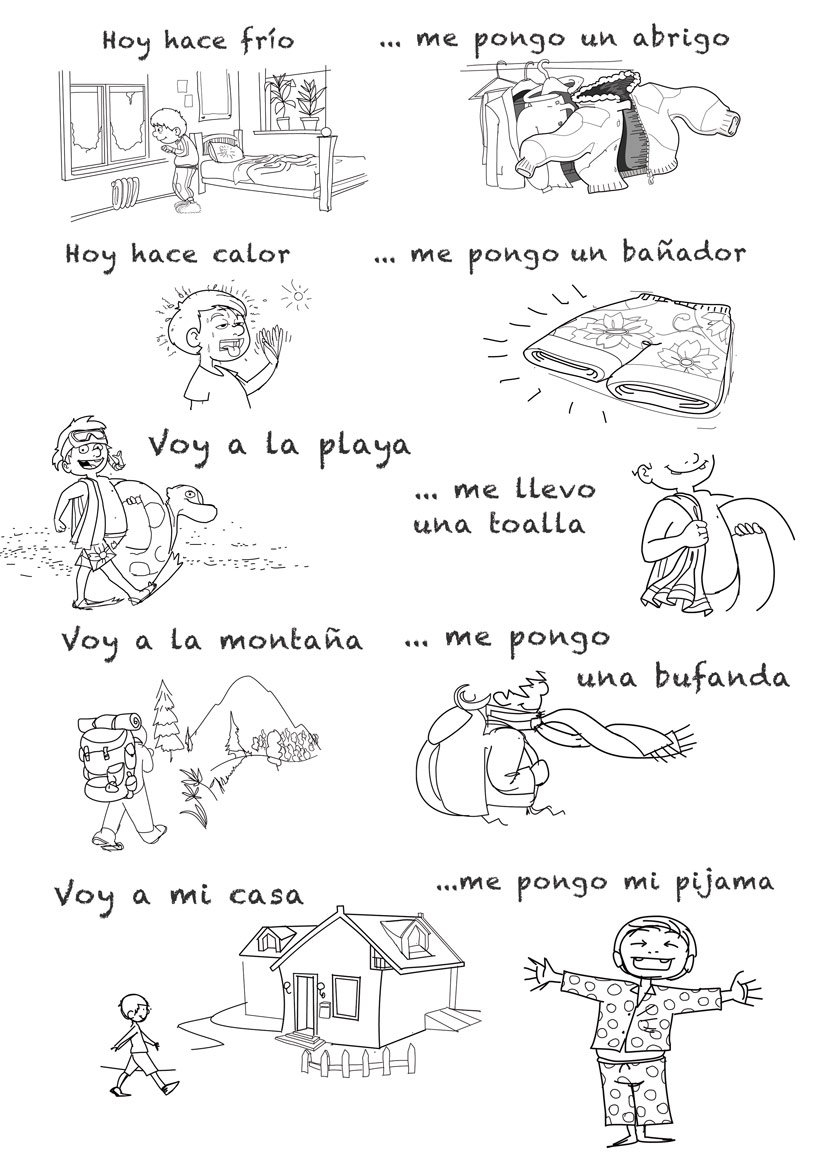Spanish Song For Kids To Learn Clothes And Places  Rockalingua For Clothing In Spanish Worksheets