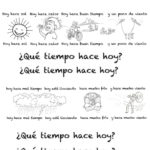 Spanish Weather Song For Kids Easy Level  Rockalingua Inside Spanish Weather Worksheets