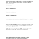 Speech Analysis Worksheet  Mounds Park Academy Blogs Or Speech Analysis Worksheet
