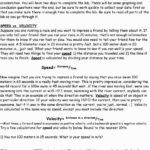 Speed Velocity And Acceleration Review Answers Ten Ways On  Grad Regarding Speed Velocity And Acceleration Worksheet Answers