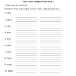 Spelling Worksheets  Third Grade Spelling Worksheets Along With 5Th Grade Spelling Words Worksheets