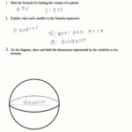 Sphere Formula Students Are Asked To Write The Formula For The With Regard To Volume Of Cones Cylinders And Spheres Worksheet Answers