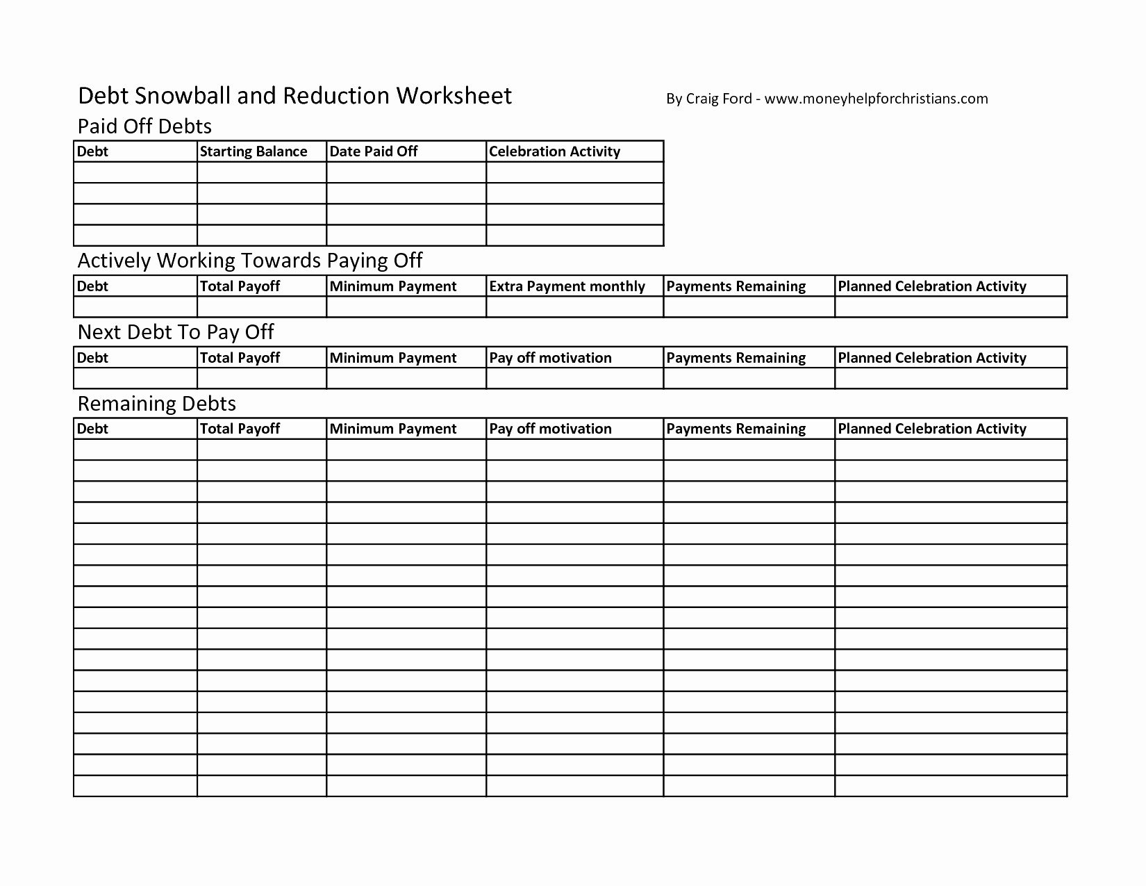 Spreadsheet For Paying Off Debt For Dave Ramsey Snowball Worksheet Throughout Dave Ramsey Debt Snowball Worksheet