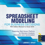 Spreadsheet Modeling For Business Decisions | Higher Education As Well As Simplex D Account Book Spreadsheet