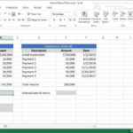 Spreadsheets For Finance: Calculating Internal Rate Of Return   Youtube Pertaining To Ccim Excel Spreadsheets