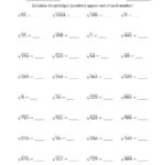 Square Root Scratch Archives • Worksheetforall Pertaining To Square Root Worksheets 8Th Grade Pdf
