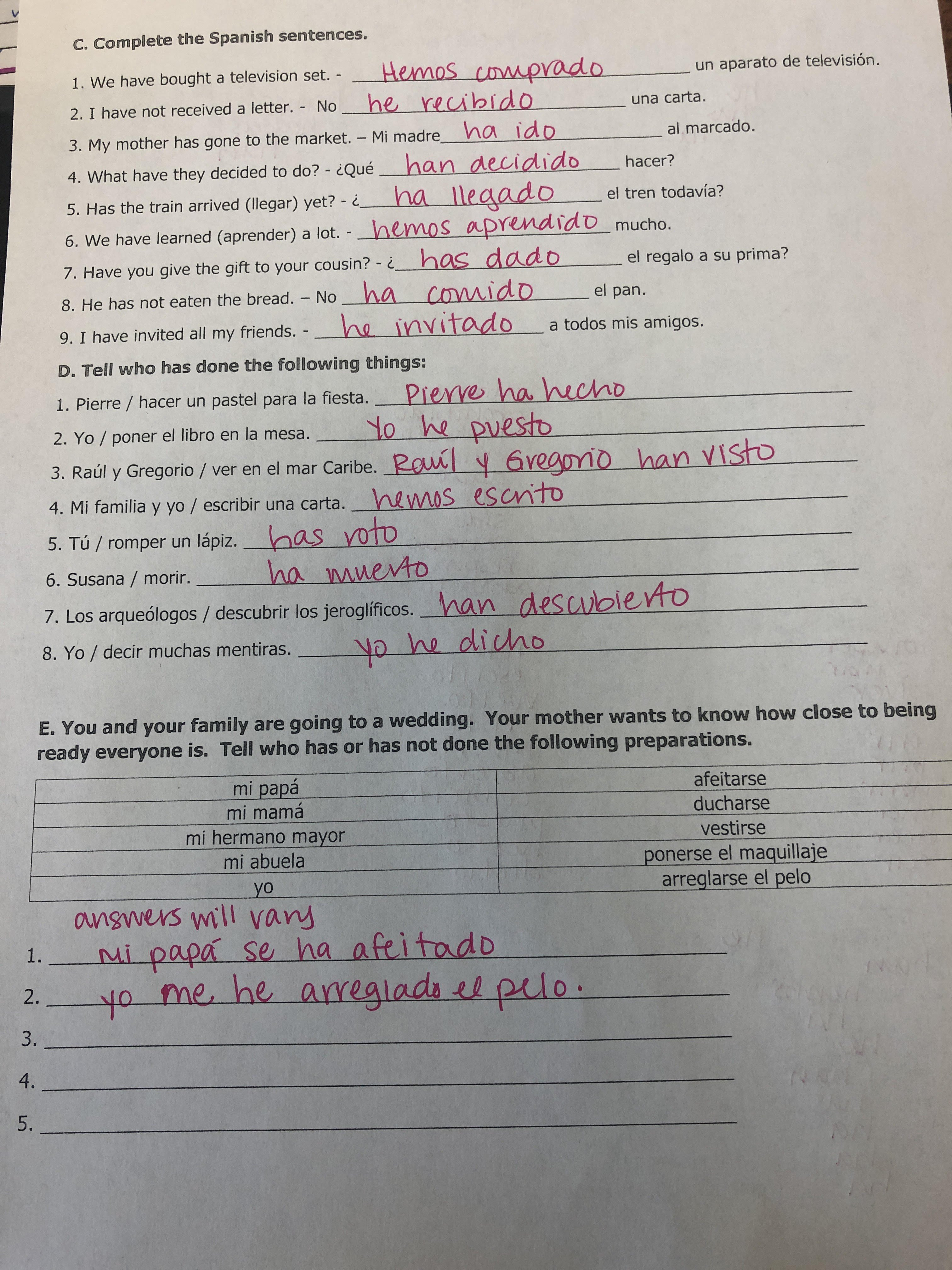 Sra Erwin's Blog  Blog With Regard To Superhombre Spanish Worksheet Answers