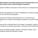 Ssush11 Examine Connections Between The Rise Of Big Business The Throughout Big Business And Labor Worksheet Answer Key