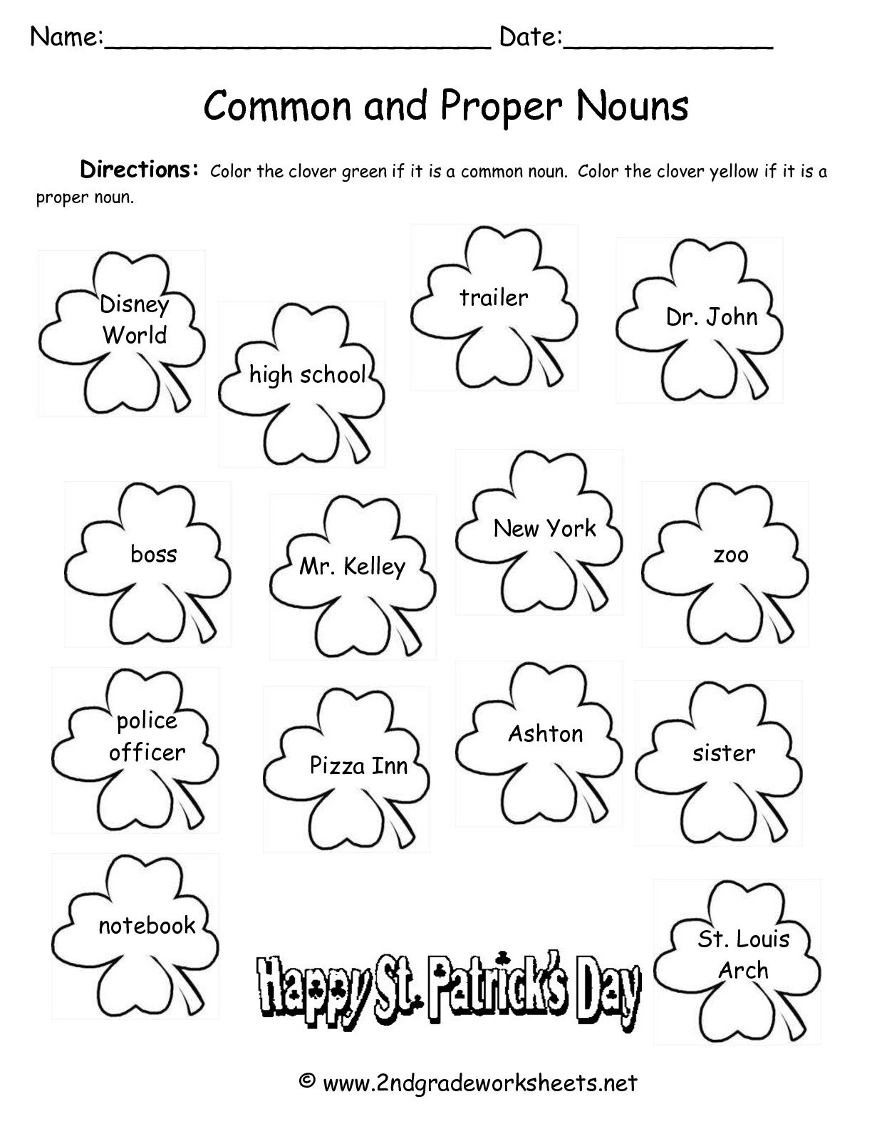 St Patrick's Day Printouts And Worksheets For Fun Worksheets For 2Nd Grade