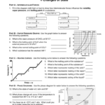State Change Worksheet With Answers Within Changes Of State Worksheet Answers