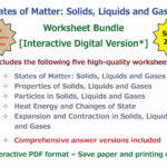 States Of Matter Solids Liquids And Gases Presentation Or Solid Liquid Gas Worksheet