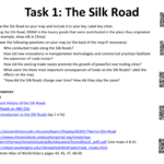 Station 1 The Silk Road With Regard To Silk Road Worksheets