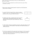 Steps For Solving Optimization Problems Within Optimization Problems Calculus Worksheet