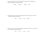 Stoichiometry Calculation Practice Worksheet Within Stoichiometry Practice Worksheet