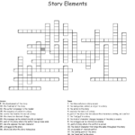 Story Elements Crossword  Wordmint Or Story Elements Worksheet Pdf