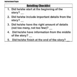 Story Retelling Lesson Plan  Clarendon Learning Pertaining To Retelling A Story Worksheet