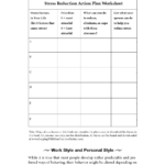 Stress Management Worksheets Lesson High School For Middle Groups Inside Stress Management Worksheets