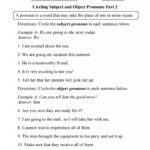 Subject And Object Object Pronouns Worksheet Popular Algebra 2 Along With Direct Object Pronouns Spanish Worksheet