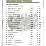 Subject And Object Pronouns Interactive Worksheet With Subject Pronouns In Spanish Worksheet Answers