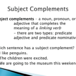 Subject Complements Within Subject Complement Worksheet With Answers