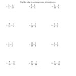 Subtracting Fractions With Unlike Denominators A With Subtracting Fractions With Unlike Denominators Worksheet