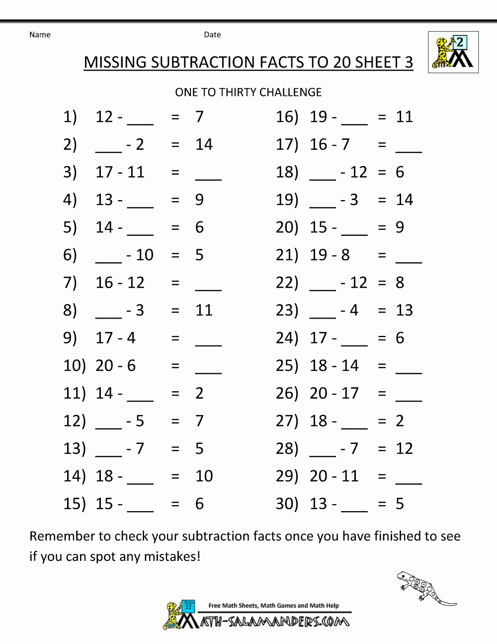 Subtraction For Kids 2Nd Grade Along With Fantasy Football Math Worksheets