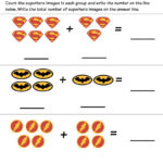 Superhero Math Kindergarten Addition Worksheet Printables For Free Addition Worksheets For Kindergarten