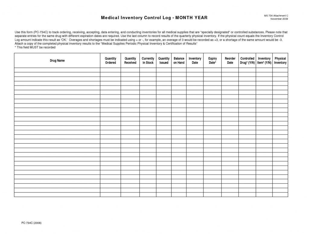 Supply Inventory Spreadsheet Medical Template Checklist Office ... Throughout Office Supply Inventory Spreadsheet